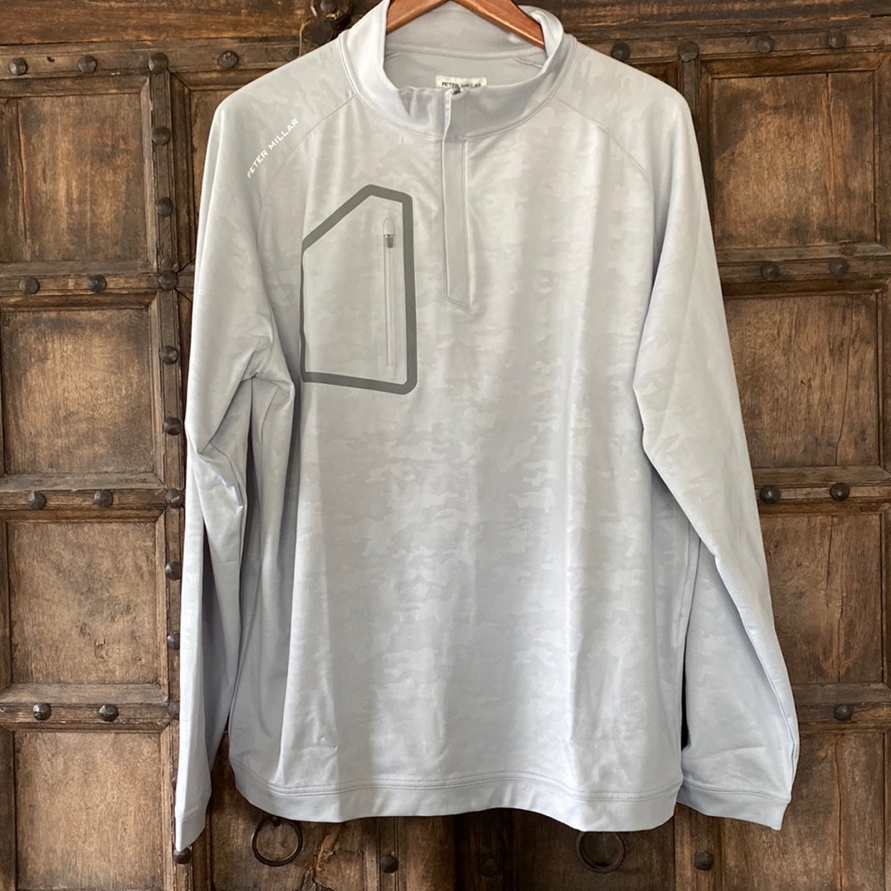 NWT: Peter Millar Zip Pullover, Large